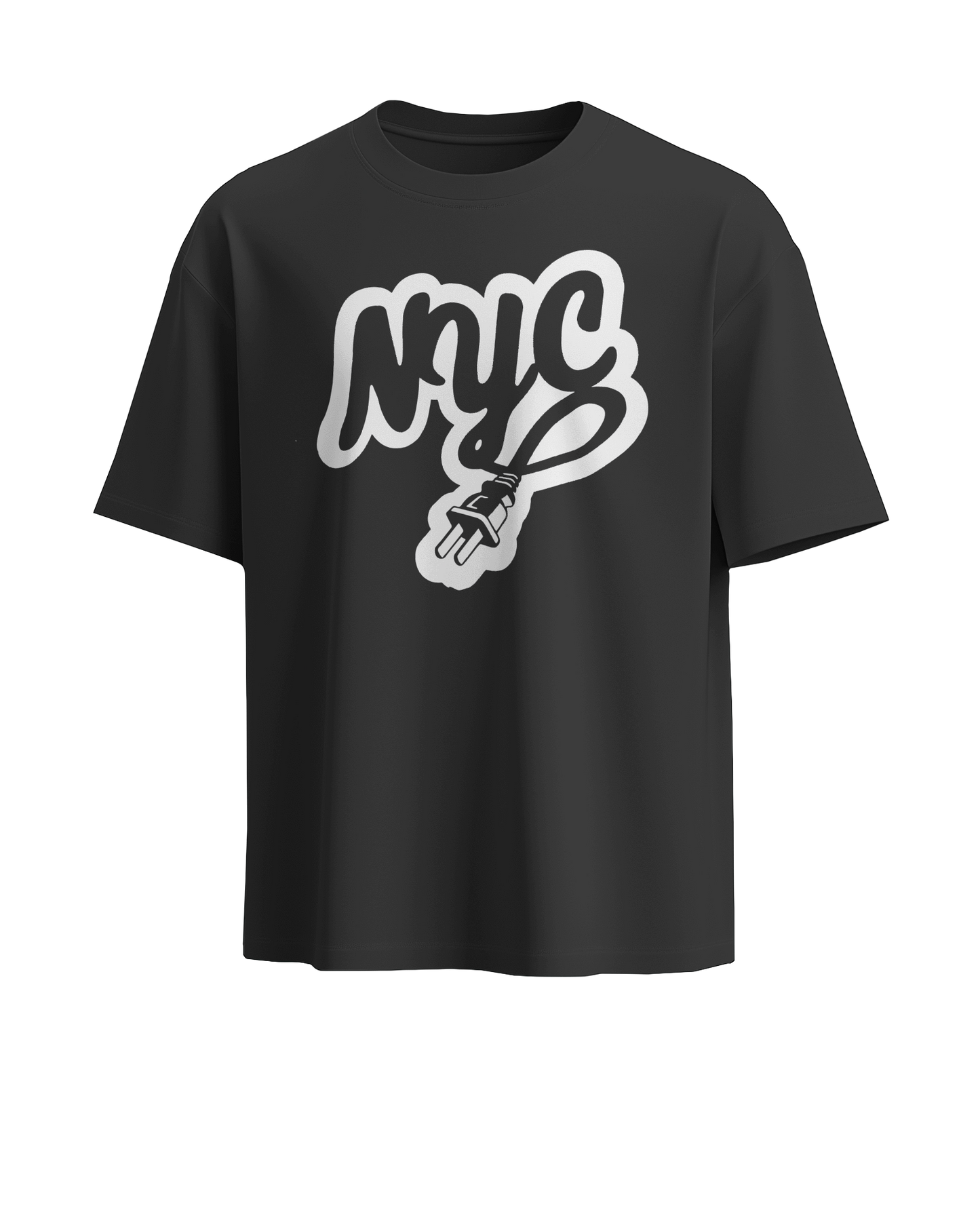 NYC PLUG OFFICIAL LOGO TEE POWERED BY ZILLIOHEIR$